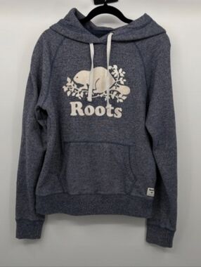 Roots Women's Navy Blue Hoodie with Beavertree Logo